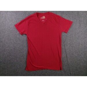 Ciao Milano Shirt Men Medium Red Tee Short Sleeve Causal Basic Prep